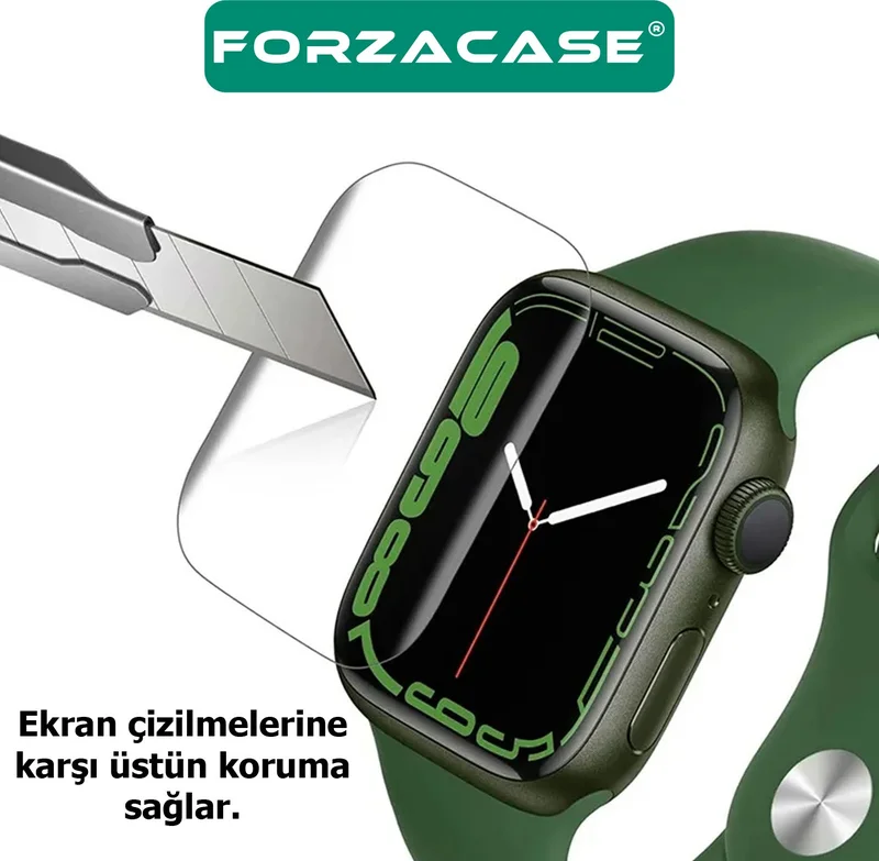 فورزاكاس Apple Watch 10 46MM Compatible Hydrogel Flexible Screen Protection Film 2 Pieces - FC250