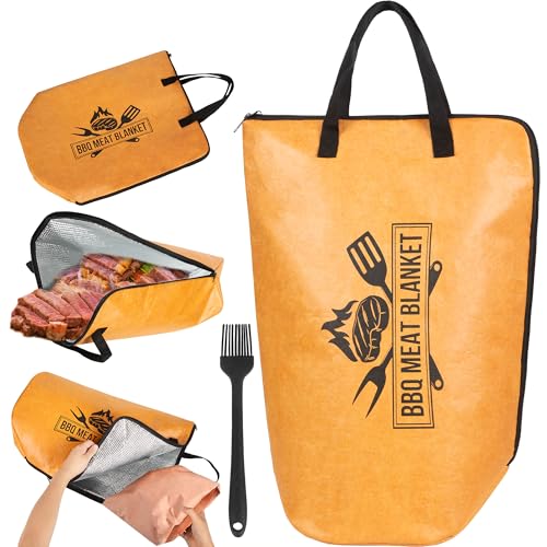FLOVYN BBQ Blanket for Resting Meat 21 Insulated Meat Blanket Bag for Brisket Turkey Pork Shoulder Wide Mouth Smoker Accessories Gift for Grill Lovers - Image 1