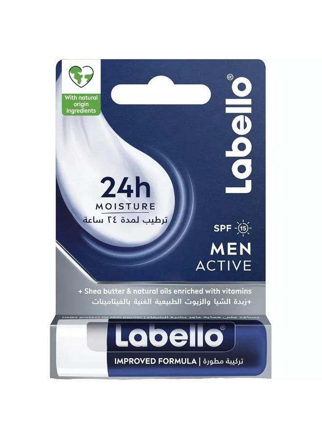 Labello 24Hours Moisture Active Men Lip Balm- 4.8gms