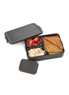 brabantia Brabantia Make & Take Lunch Box Bento Large Plastic Dark Grey 16.7x25.5x6.2 cm  - Image 4