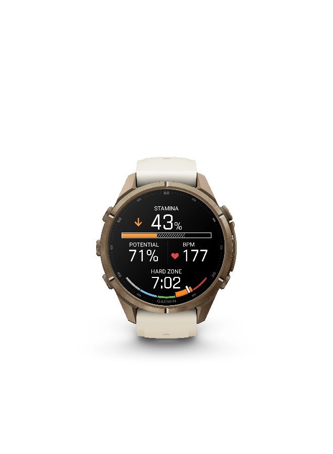 جارمين Garmin Fenix 9 Pro - 43 mm - Titanium with Fog Grey band Titanium with Fog Grey band - Image 5