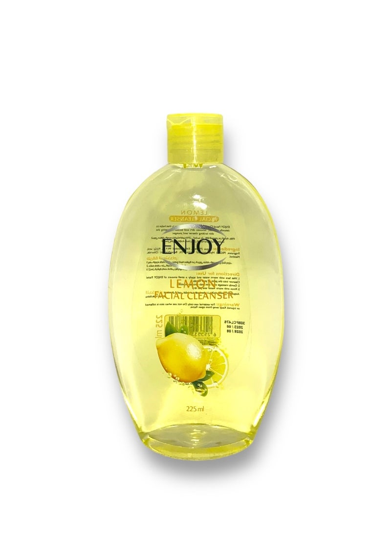 إنجوي ENJOY غسول الوجه بالليمون – 225ML | تنظيف عميق، تحكم في الزيوت، وإشراقة منعشة - Image 1