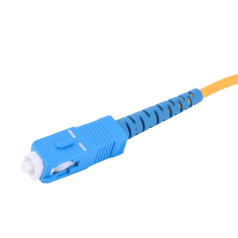 وصل الألياف الضوئية (Fiber Jumper) بطول 5 أمتار SC/PC-FC/PC أحادي النمط - كابل ألياف ضوئية متين قوي المقاومة للتمدد مع حلقة خزفية لأنظمة اتصالات الشبكات المحلية (LAN) - Image 1