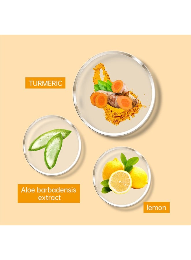 SAUVASINE Lemon And Turmeric Lip Scrub，for Dark Lips,Natural Scrub u0026 Turmeric Lip Scrub and Balm for Dry, Chapped, Reduce Fine Lines Lip 50g - Image 3