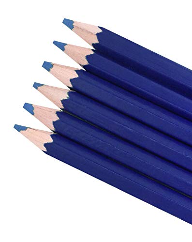 Mandala Crafts 12 Blue Water Soluble Fabric Pencils for Sewing – Washable Transfer Tailor Marking Pencils & Fabric Marker for Embroidery, Quilting, Dressmaking - Image 2
