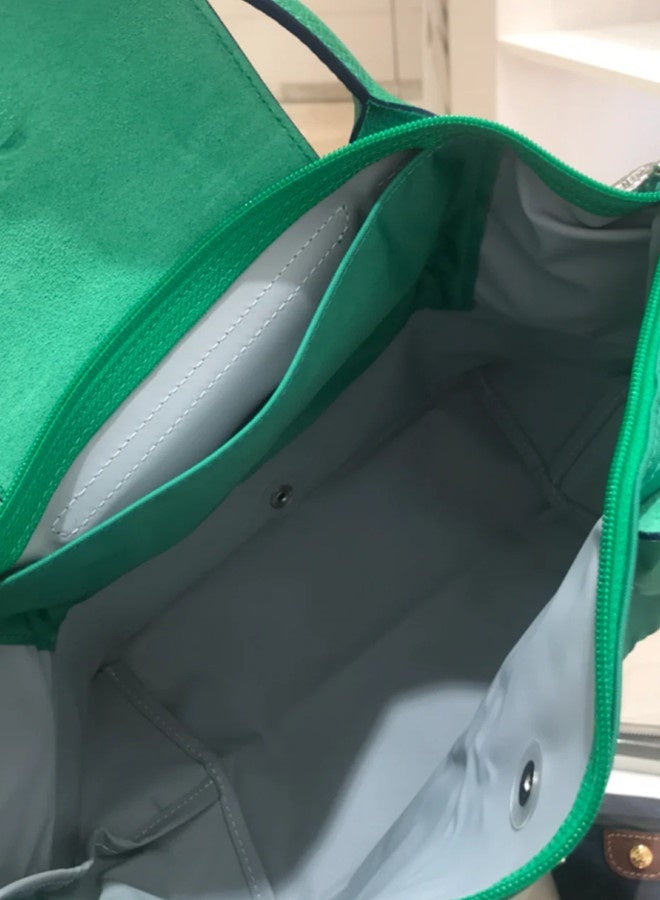 Longchamp Women'S Classic Fashion Multi Functional Medium Travel Bag Dumpling Bag Handbag Shopping Bag Long Handle Shoulder Bag Green  - Image 3