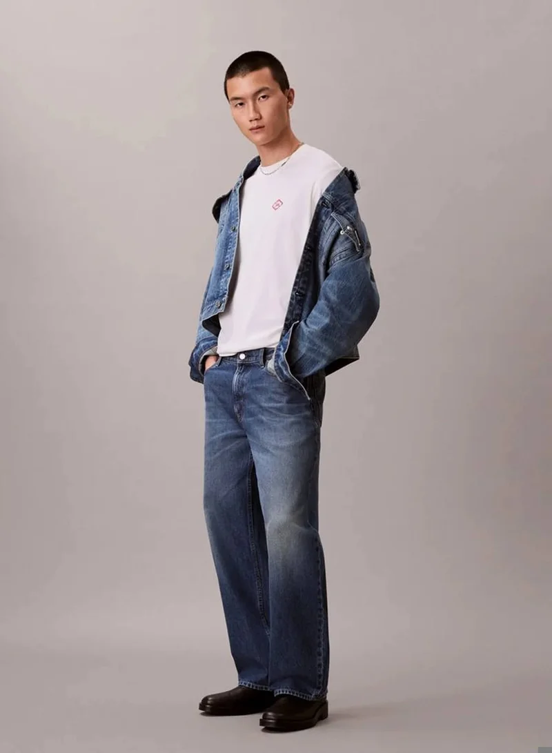 Calvin Klein Jeans INDIGO CITRINE 90'S Denim Trucker Jacket for Men | Best Price UAE