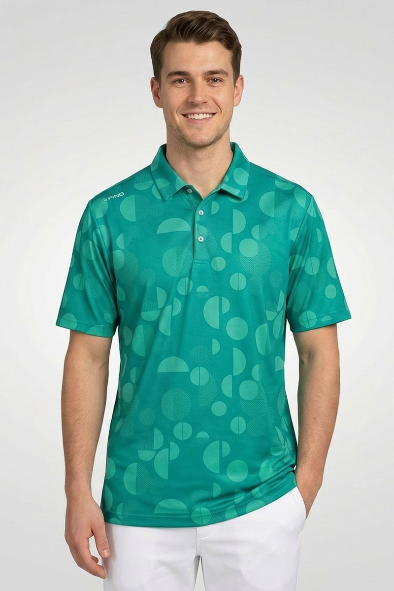 Ping Men Sportswear Fit Short Sleeve Outdoor Polo Shirt, Multicolor - Image 1
