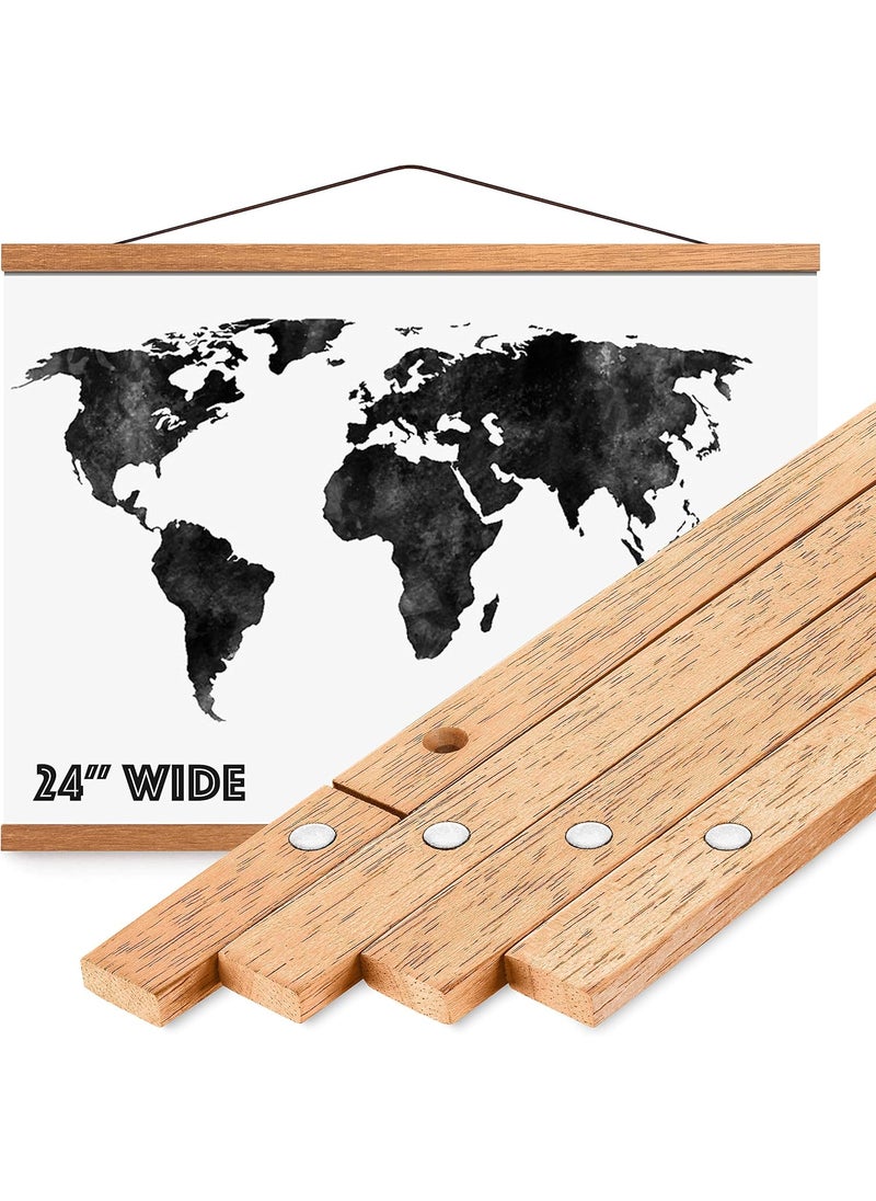 Travelization Travelization 24 Magnetic Poster Hanger Frame  24x17 Scratch Off Map of the United States National Parks Deluxe Edition  - Image 4