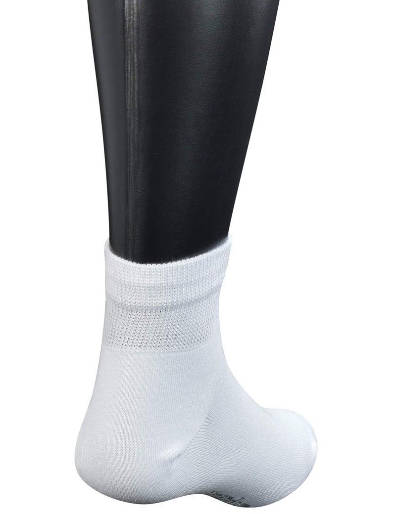 Yomandamor Mens Coolmax Ankle Wide Stretched Diabetic Socks with Seamless Toe,5 Pairs - Image 4