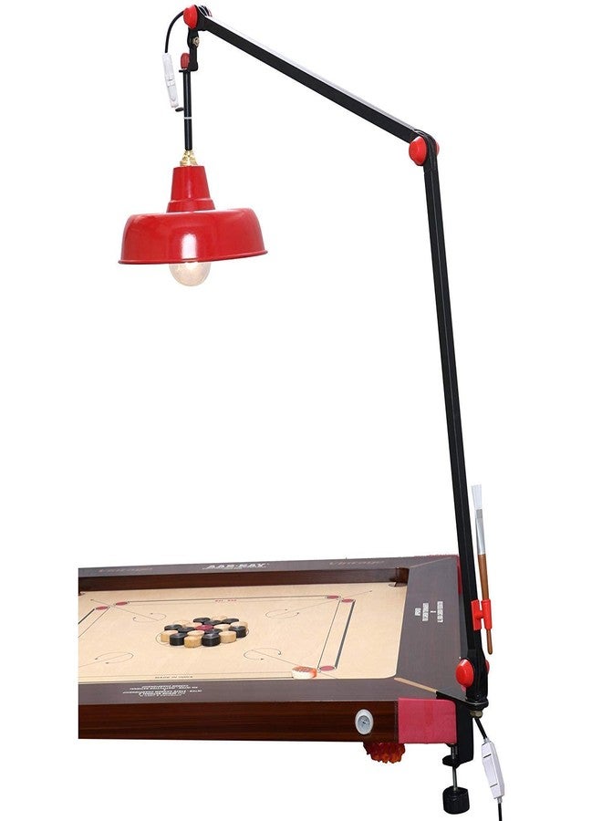 TS Playy "Adjustable Carrom Lamp Shade Stand with Extension – Height Adjustable, Foldable & Sturdy Metal Frame, Portable Black Light Stand for Carrom & Study Desk - Image 2