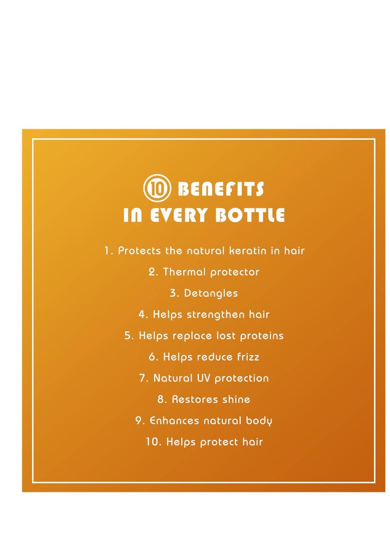 It's a 10 It's a 10 Haircare Miracle Leave-In Plus Keratin، 10 أونصة سائلة (عبوة واحدة)  - Image 2