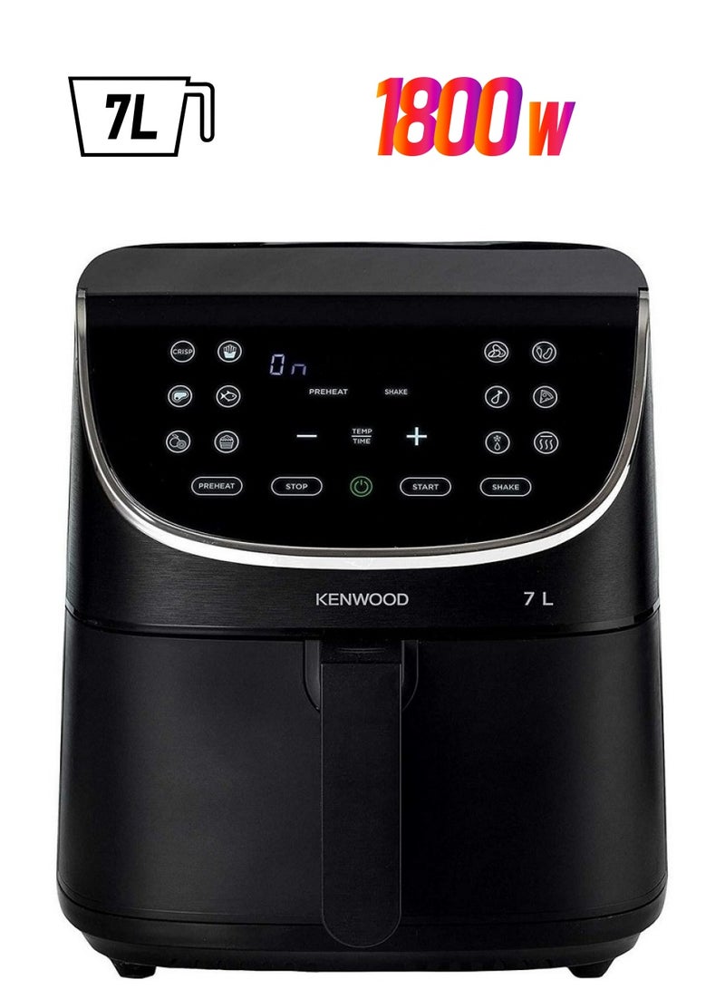 Kenwood Air Fryer, 1800 Watt, 7 Liters, Black - HFP80.000BK 7 L 1800 W HFP80.000BK black