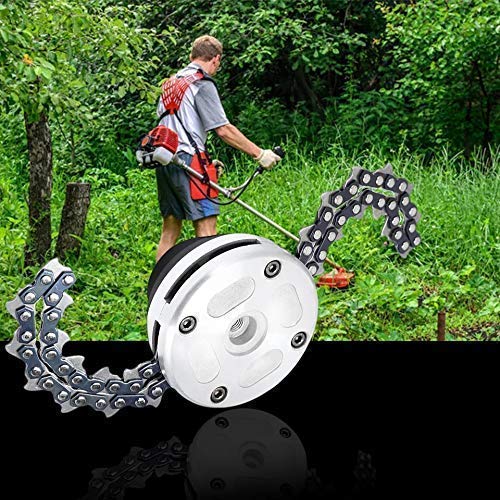 SAMSON Heavy Duty Chain Trimmer Head Grass Cutter Brush Cutter Head Attachment - Image 5