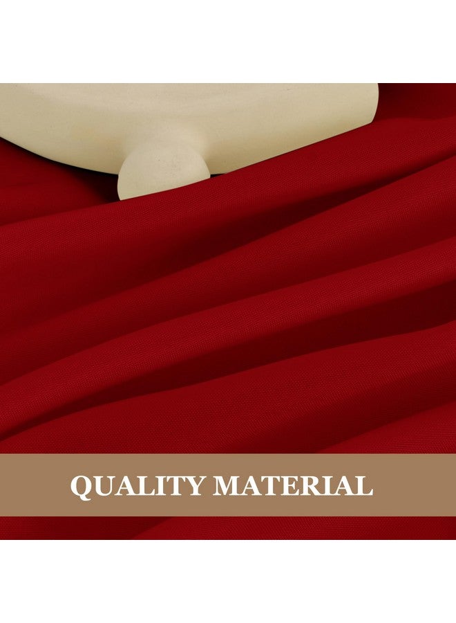 Fitable Red Tablecloths for Rectangle Tables, 6 Pack - 70 x 120 Inches - Reusable and Washable Table Clothes for 6-8 Ft Tables, Polyester Fabric Table Covers for Wedding, Party, Banquet - Image 3