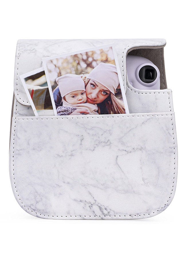 Protection Case Bags for Fujifilm Instax Mini 11 9 8 8+Case PU Leather Instant Camera Cover with Adjustable Strap- White Marble - pzsku/Z77712A5858861C0D05E9Z/45/_/1664961356/fd4e2908-5f18-4083-bf26-463a230fc996