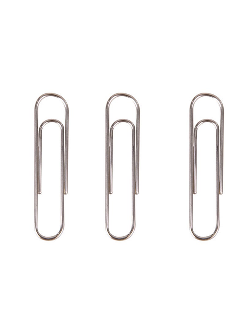 Deli Paper Clips 100PCS 33mm , for Notebook , Journals , Paper , Pictures , Silver - Image 2