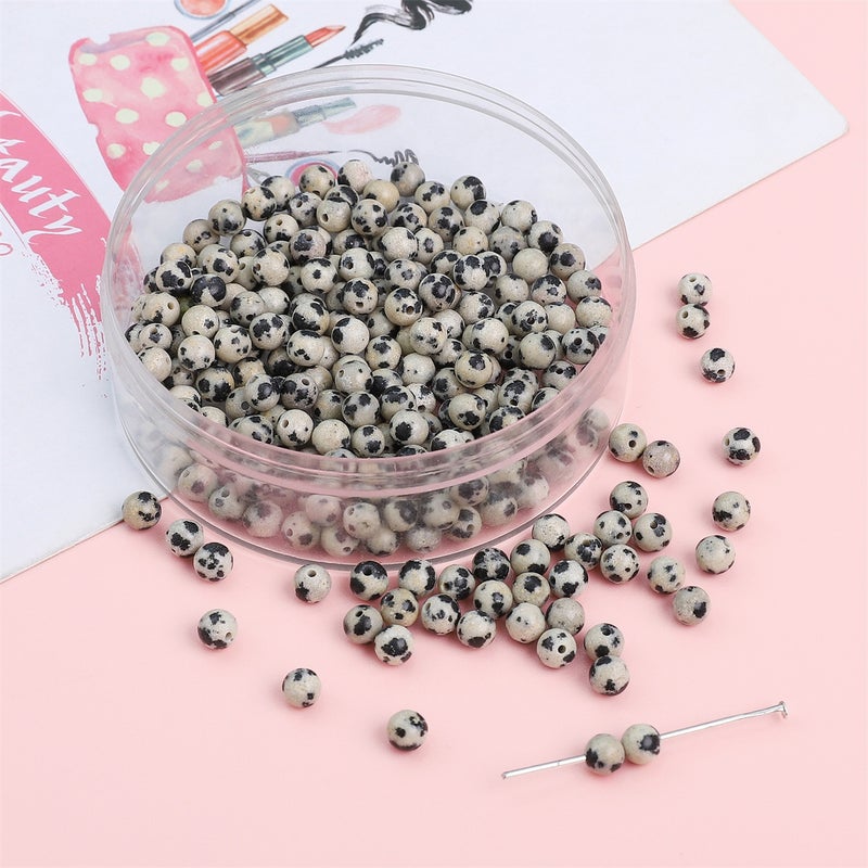 Natural Jasper Beads DIY Jewelry Red Jasper Spotted Stone Accessories Natural Spot Stone - Image 1