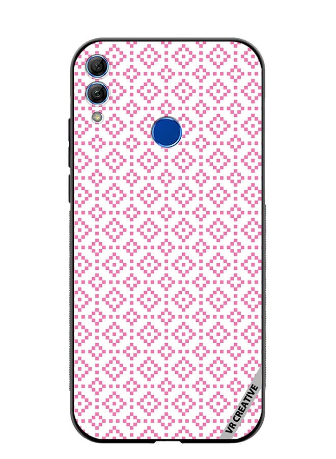 Protective Case Cover For Honor 10 Lite Strips Design Multicolour