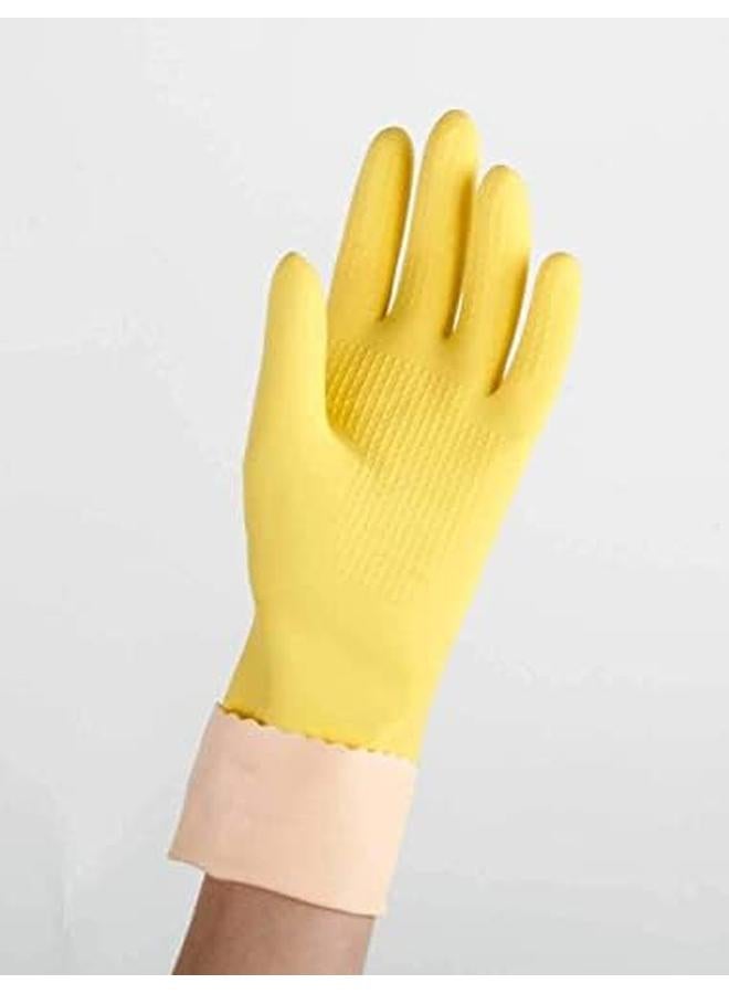 فيليدا قفازات متينة ذات قبضة فائقة مقاس L 9، نمط كبير مضاد للانزلاق لقبضة أفضل، تحمي يديك من المواد الكيميائية القاسية وتمنع التهابات الجلد، سهلة الاستخدام وخفيفة الوزن لسهولة الارتداء - Image 2