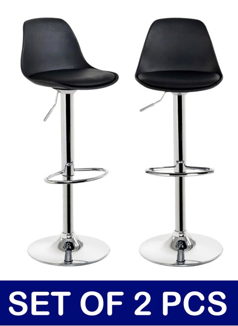 Set Of 2 Pieces Bar Stools Modern Counter Height Barstools 102 CM
