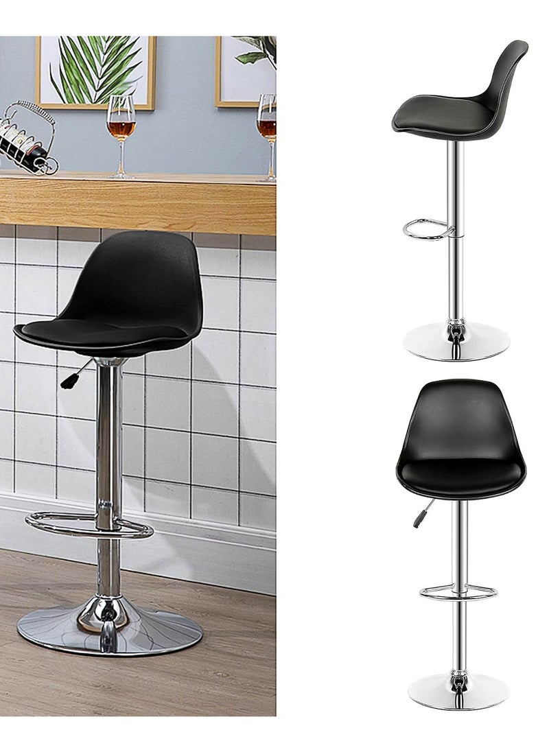 Living Set Of 2 Pieces Bar Stools Modern Counter Height Barstools 102 CM  - Image 5