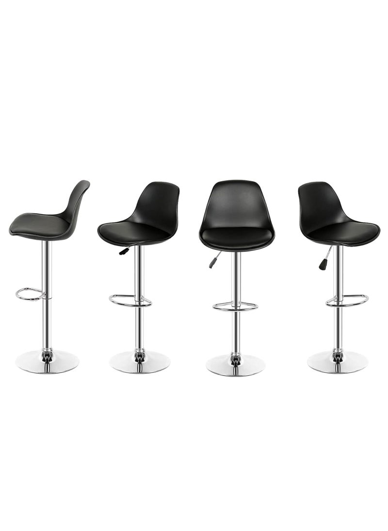 Set Of 2 Pieces Bar Stools Modern Counter Height Barstools 102 CM