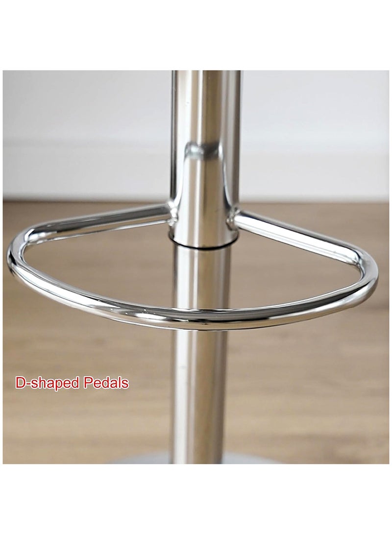 Set Of 2 Pieces Bar Stools Modern Counter Height Barstools 102 CM