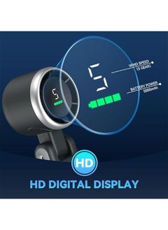 LOOPITYS Portable Handheld Turbo Fan: 5000mAh Battery 5 Gear Wind Personal Fans Hand Fan Portable Rechargeable - 12 Hours Pocket Fan 3 in 1 Hand Held Fan - Portable Fan for Travel Outdoor Indoor (Black)  - Image 5