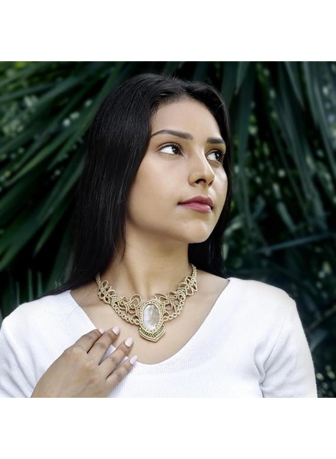 انتيكيانو قلادة مكرمية مصنوعة للنساء - Image 4