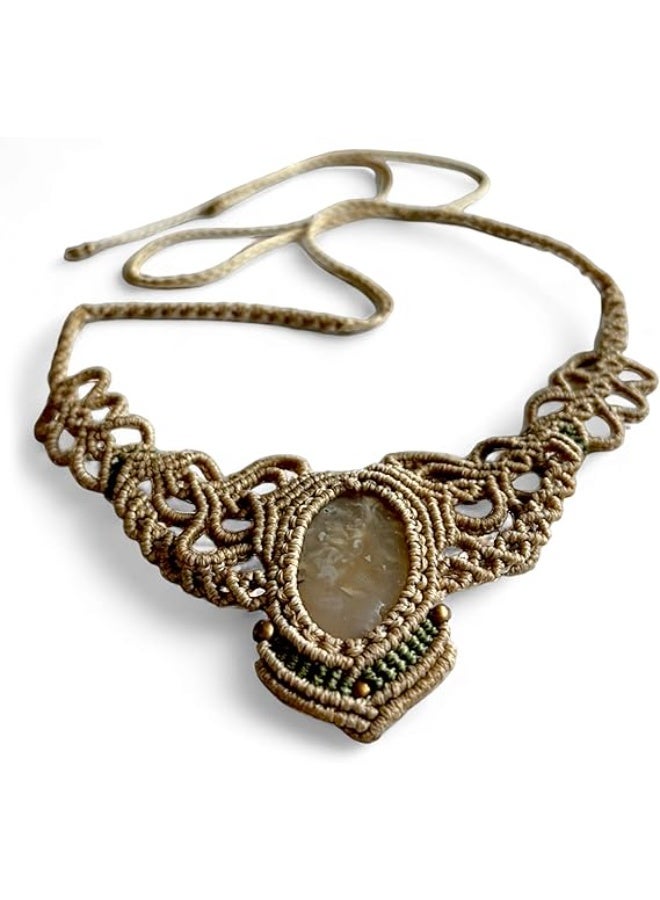 انتيكيانو قلادة مكرمية مصنوعة للنساء - Image 1