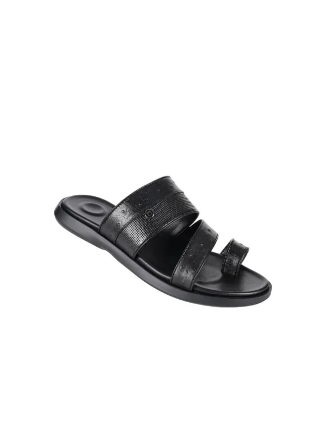 barjeel uno 008-3486 Barjeel Uno Mens Finger Grip Sandals 8096-1 Black