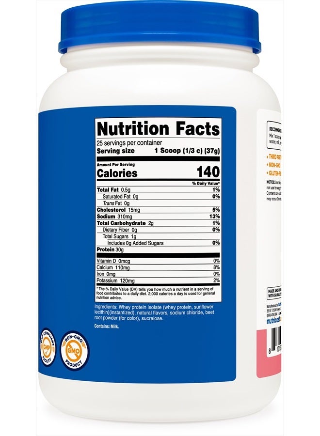 Nutricost Whey Protein Isolate (Strawberry Milkshake) 2LBS - Image 5