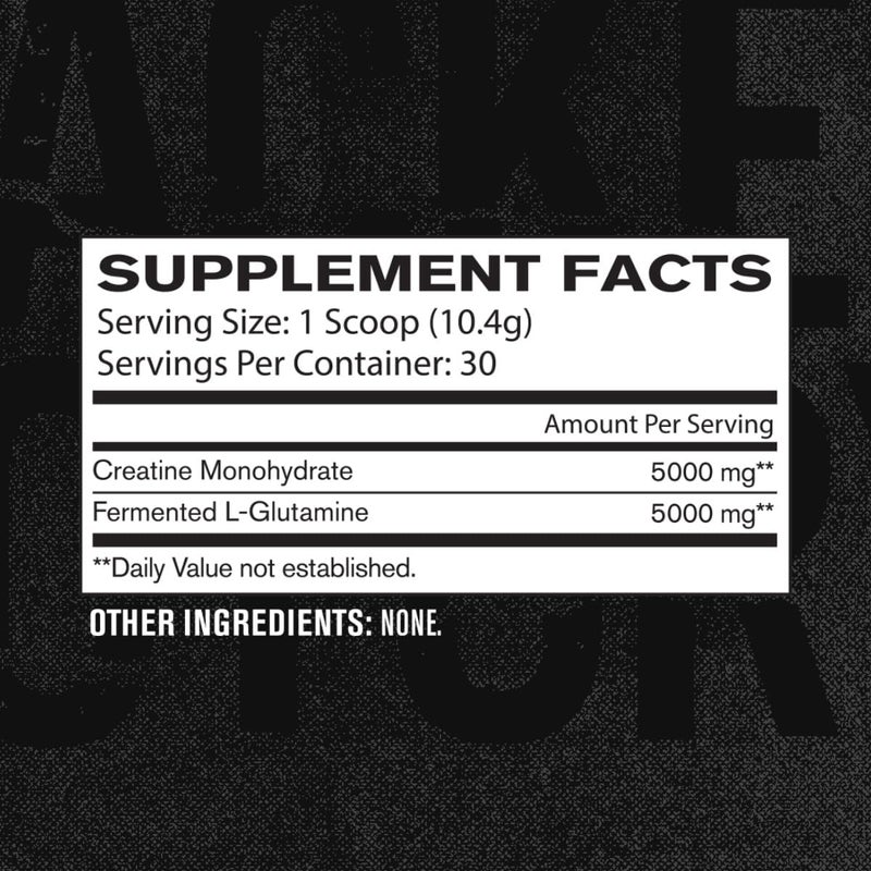 Jacked Factory Creatine  Glutamine  Creatine Supplement with LGlutamine for Muscle Recovery Muscle Growth Increased Strength Enhanced Energy Output and Gut Health  30 Servings Unflavored - Image 5