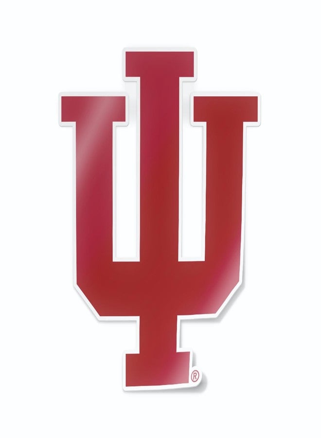 Nudge Printing Indiana University Hoosiers Classic Crimson Red IU Trident Weatherproof Vinyl Sticker Car Decal from Nudge Printing - Image 1