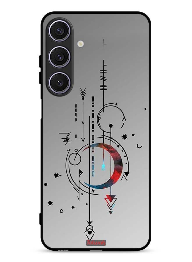 Tolwak Samsung Galaxy A17 Protective Case Cover Moon And Arrows Art Pattern