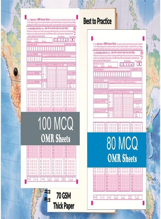 amblitz OMR Sheet for UPSC Prelim | GS I and GS II Paper | Separate Sheet for Both exam | 50 Sheets of 100 MCQ for GS I + 50 Sheets of 80 MCQ for GS II CSAT Exam | Aspirants | A4 Size | 70 GSM | - Image 3