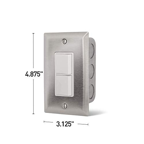 Infratech Duplex Stack Switch 14-4300 Single Wall Plate Controller - Image 2