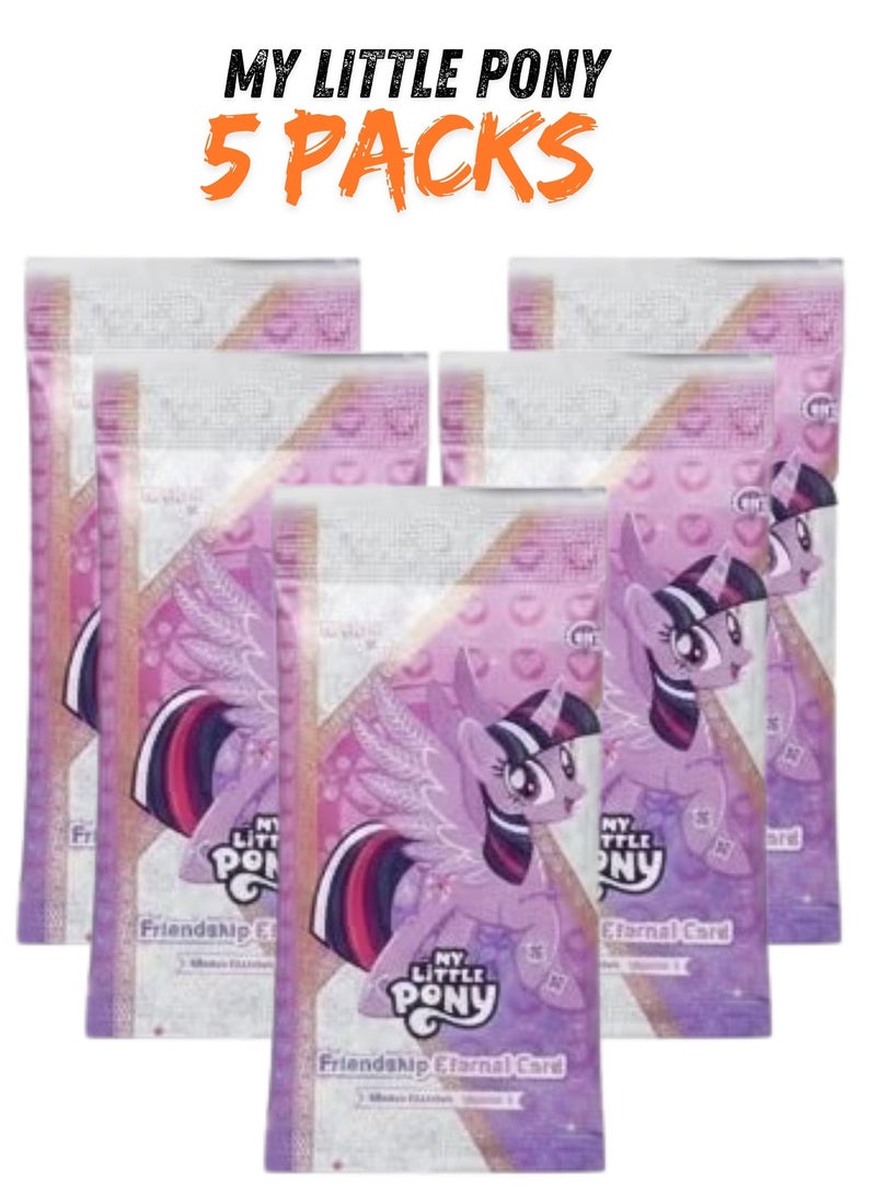Kayou Hasbro My Little Pony Moon Edition 05 Pack 25 cards inside  - Friendship S1 English Booster Pack – Collectible Trading Cards - Image 1