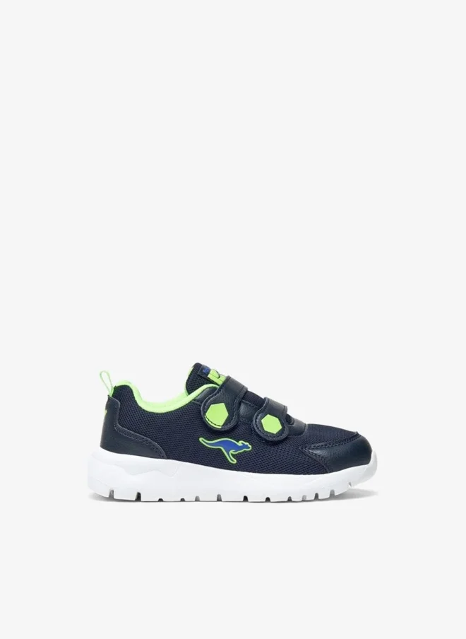 kangaROOS Boys' Textured Sports Shoes with Hook and Loop Closure
