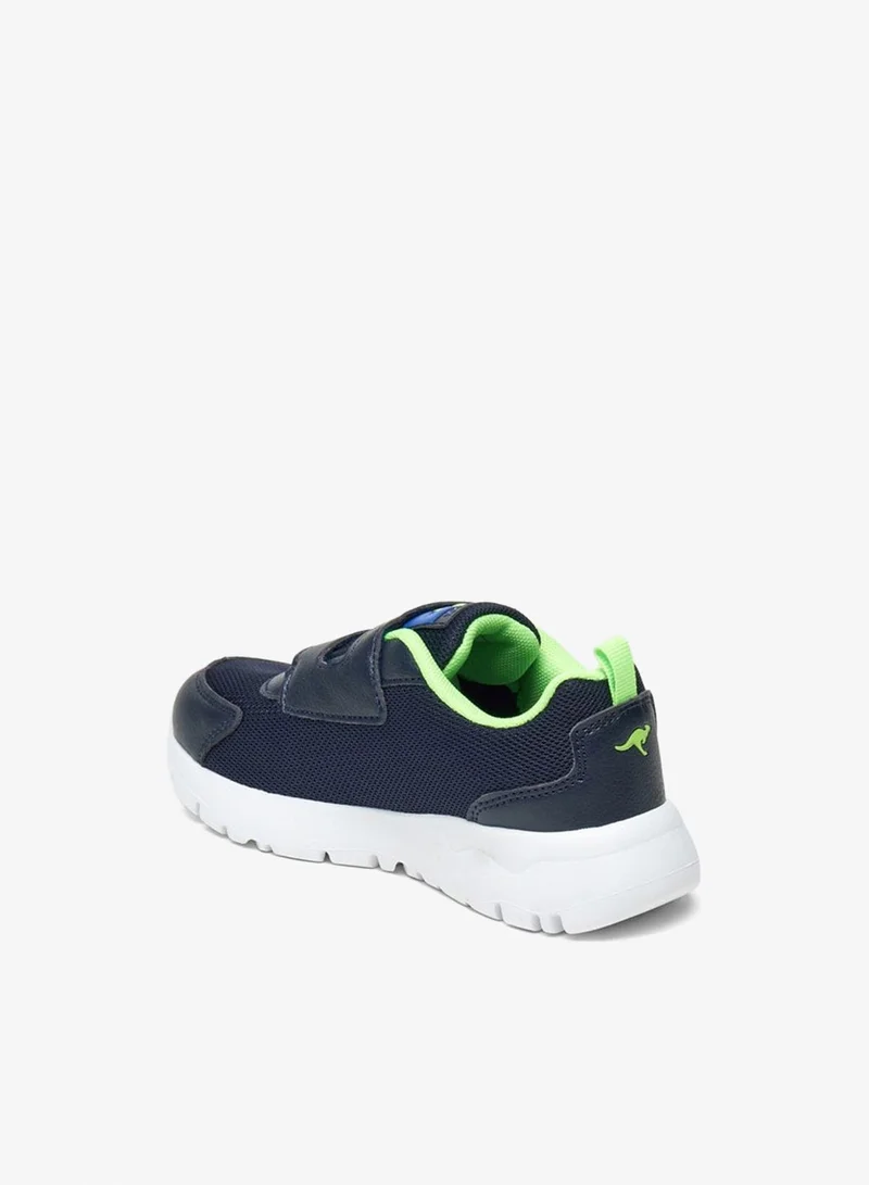 kangaROOS Boys' Textured Sports Shoes with Hook and Loop Closure