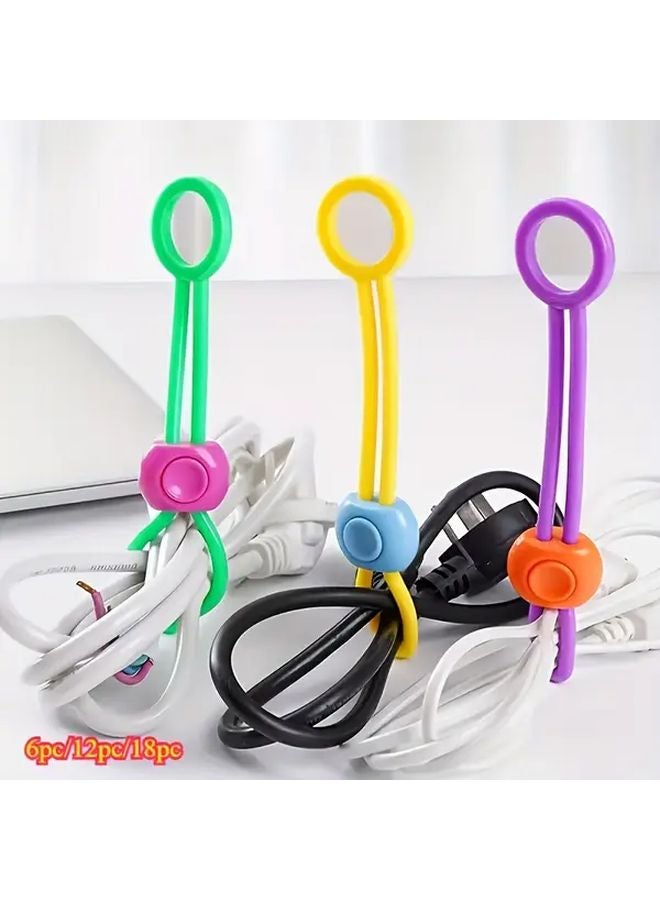 6 Pcs Plastic Pull Ring Buckle Fasteners Multi Color Food Bag Tie Clips For Kitchen - Image 2