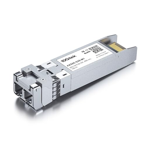 10Gtek 25G SFP28 SFP+ SR Transceiver, 25GBase-SR Duplex LC MMF Optical Module for Cisco SFP-25G-SR-S, 850nm, DDM, up to 100m - Image 2