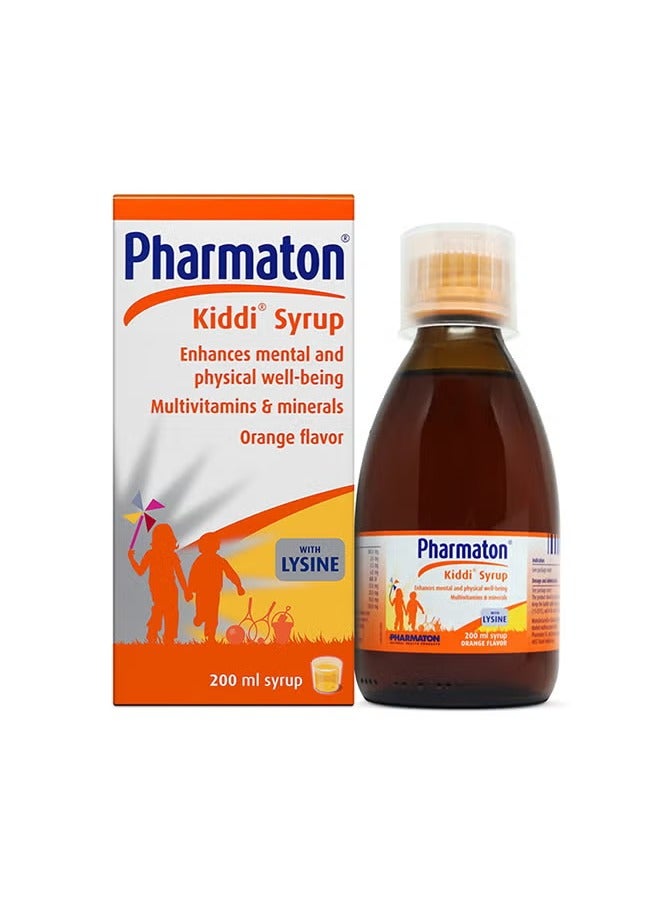 Pharmaton Kiddi Syrup Multivitamins For Kids 200ml