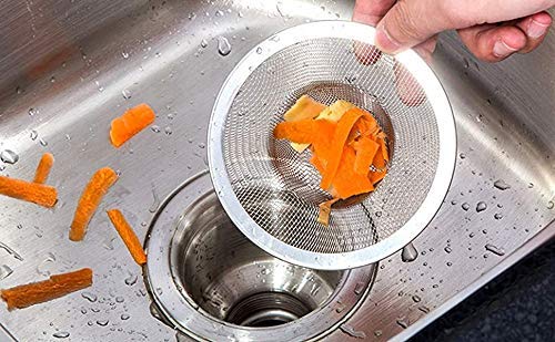 JAI BALAJI Stainless Steel Sink Strainer Kitchen Filter Stopper Drainer (12cm) - Image 1