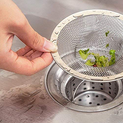 JAI BALAJI Stainless Steel Sink Strainer Kitchen Filter Stopper Drainer (12cm) - Image 2