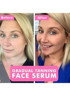 Beauty by Earth Face Tanner Serum - Fair to Medium Sunless Tanner for Face Sunless Tanner with Hyaluronic Acid - Self Tanner for Face Self Tan - Natural Face Tanner for Face Self Tanner 