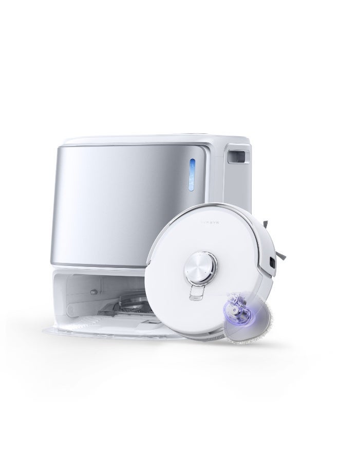 NARWAL Freo Z10 Ultra Robot Vacuum Cleaner & Mop, 18,000Pa Powerful Suction, Self-Emptying, Tangle-Free, AI Obstacle Avoidance, Edge Cleaning, LiDAR Navigation, Hot-Water Mop Wash & Dry, Pet Hair & Carpet Cleaning, White - Image 3