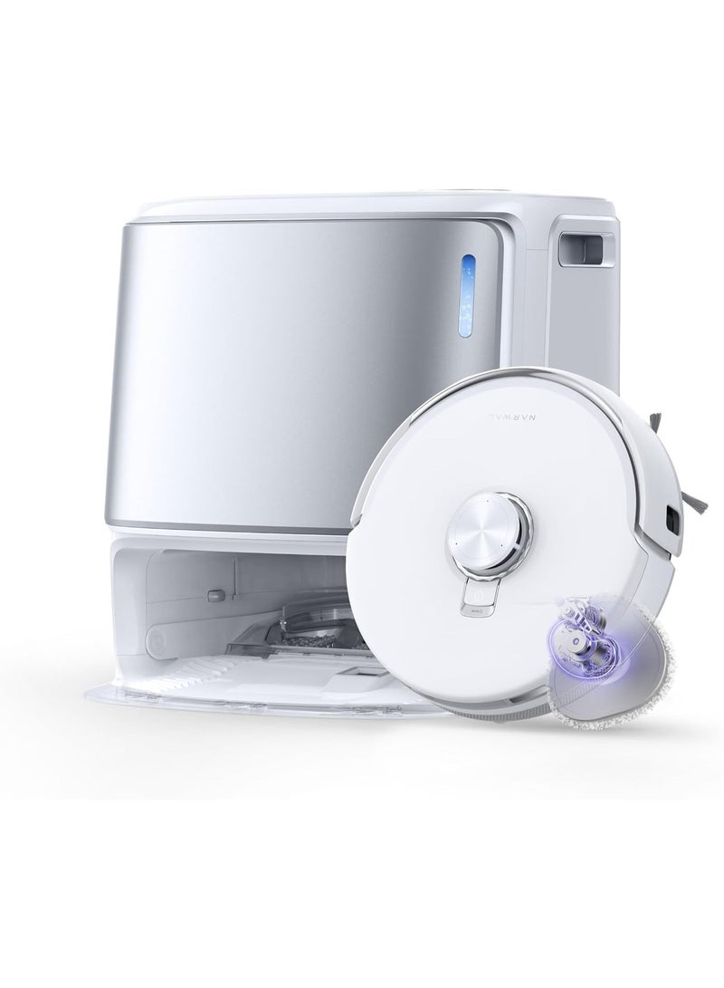 NARWAL Freo Z10 Ultra Robot Vacuum Cleaner & Mop, 18,000Pa Powerful Suction, Self-Emptying, Tangle-Free, AI Obstacle Avoidance, Edge Cleaning, LiDAR Navigation, Hot-Water Mop Wash & Dry, Pet Hair & Carpet Cleaning, White - Image 2