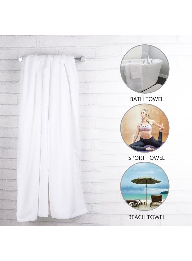 JML Luxury Hotel SPA Bath Towels 2 Pack 30x60 350GSM High Density Fleece Towel Sets Super Soft and Absorbent Lint Free Fade Resistant Oversized Bath Towel Coral Fleece Camel - Image 3